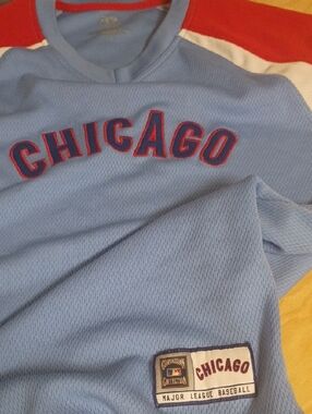 Chicago Short Sleeve Mesh Tee - Light Blue